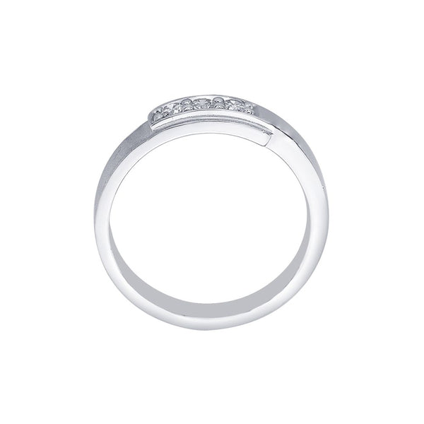 Elegant 950Pt Platinum Men's Band - Image 3 - GEMHUB