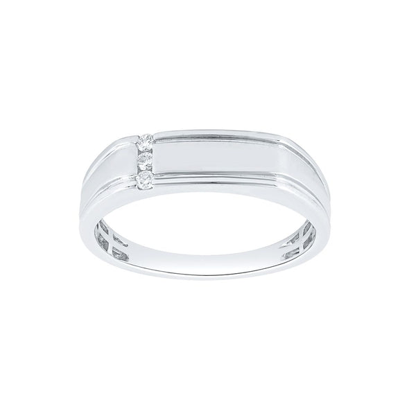 Handcrafted Platinum Diamond Ring For Men - Image 2 - GEMHUB