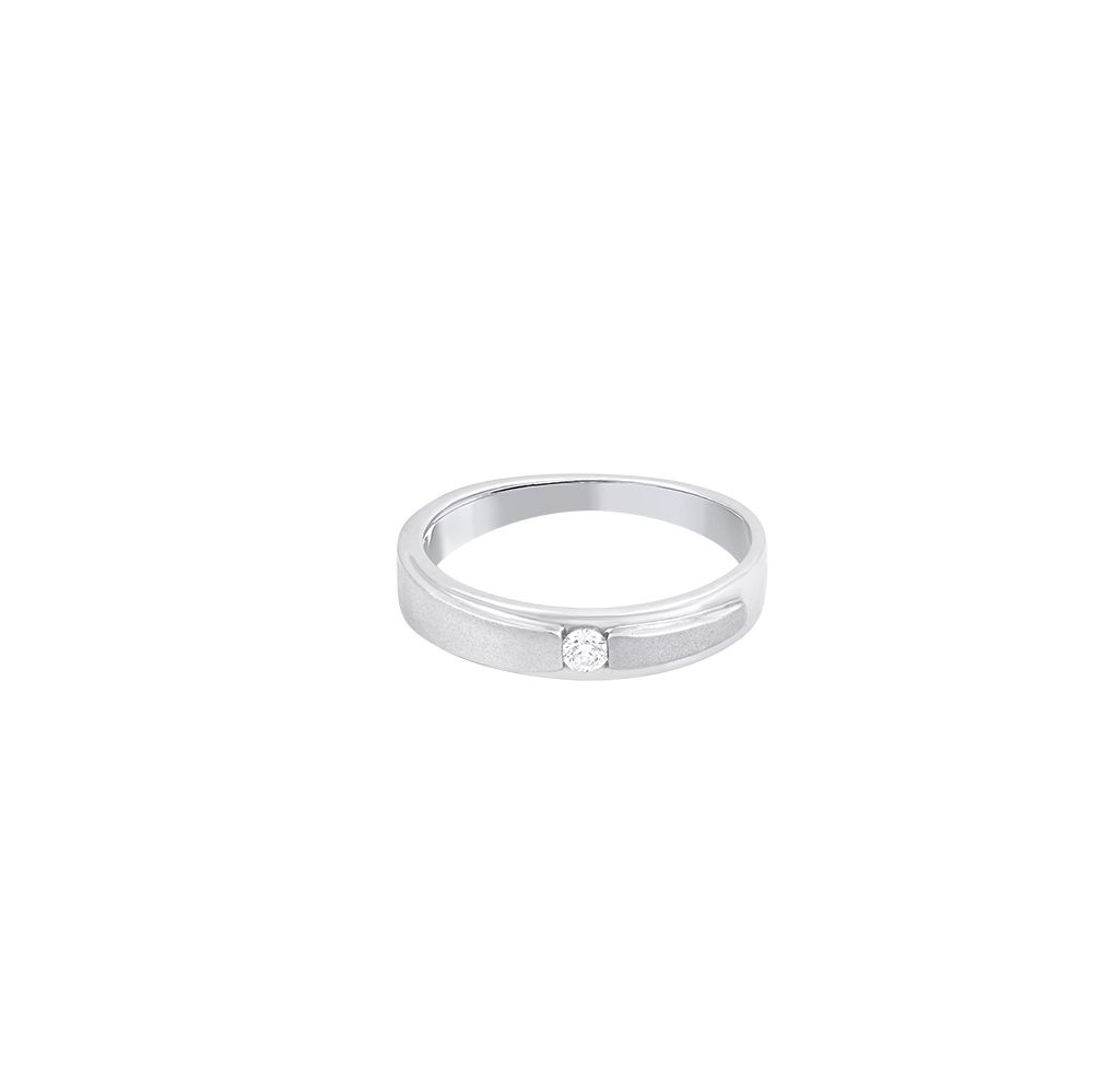 Elegant Platinum Diamond Ring For Men - Image 2 - GEMHUB