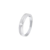 Elegant Platinum Diamond Ring For Men - 950Pt Platinum - GEMHUB