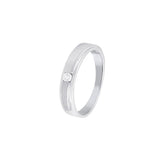 Elegant Platinum Diamond Ring For Men - 950Pt Platinum - GEMHUB