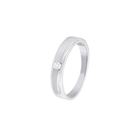 Elegant Platinum Diamond Ring For Men - 950Pt Platinum - GEMHUB