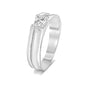 Classy Men's Diamond and Platinum Finger Ring