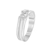 Classy Men's Diamond and Platinum Finger Ring - 950Pt Platinum - GEMHUB
