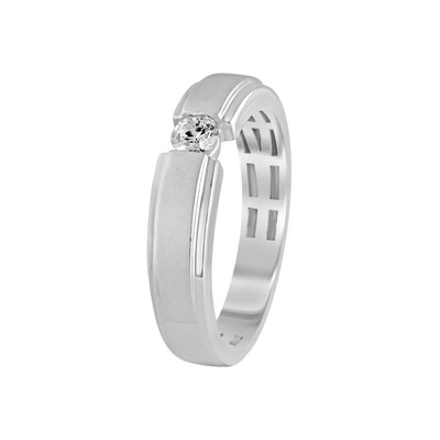 Simple Platinum Finger Band for Men