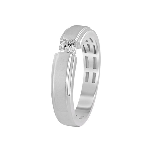 Simple Platinum Finger Band for Men - 950Pt Platinum - GEMHUB