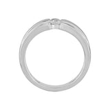 Simple Platinum Finger Band for Men - Image 3 - GEMHUB