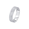 Glamorous Platinum and Diamond Finger Band for Men - 950Pt Platinum - GEMHUB