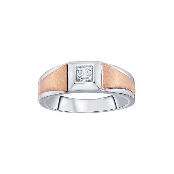 Magnificent Dual-toned Diamond Ring for Men - Image 2 - GEMHUB