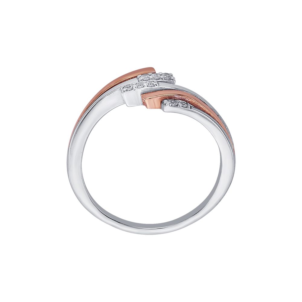 Gleaming Two Toned Diamond Finger Ring - Image 3 - GEMHUB