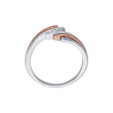 Gleaming Two Toned Diamond Finger Ring - Image 3 - GEMHUB