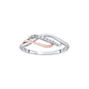 Stunning Platinum and Rose Gold Finger Ring - Image 2 - GEMHUB