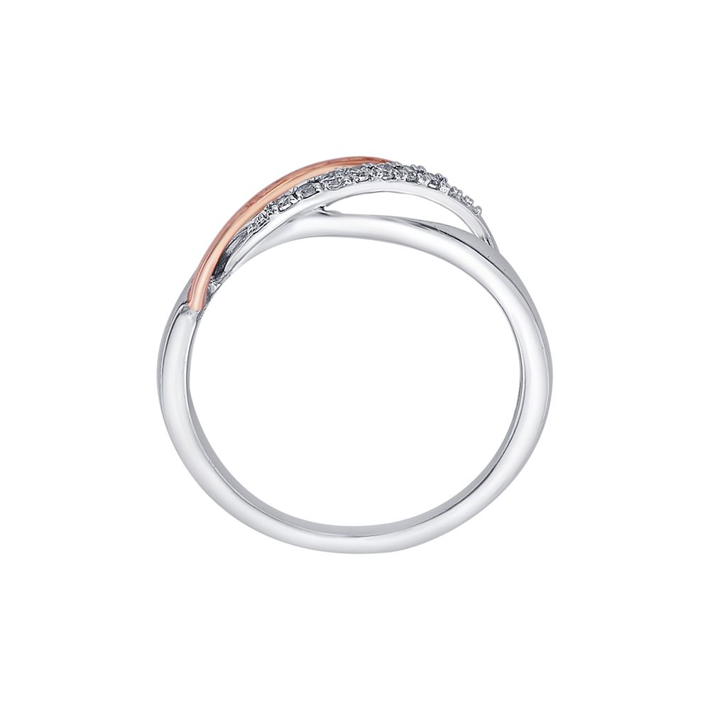 Stunning Platinum and Rose Gold Finger Ring - Image 3 - GEMHUB