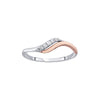 Swirl Design Diamond and Platinum Finger Ring - Image 2 - GEMHUB