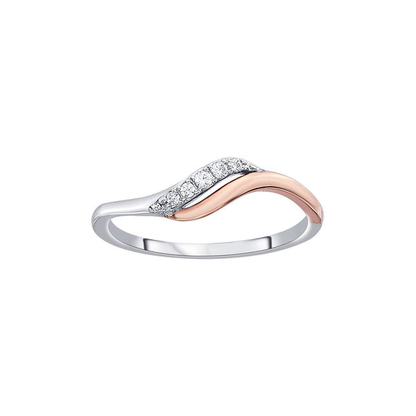 Swirl Design Diamond and Platinum Finger Ring - Image 2 - GEMHUB
