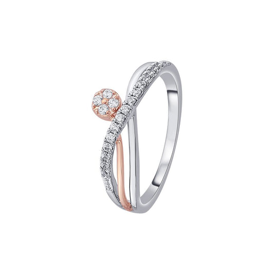 Stunning Diamond Platinum Finger Ring - 950Pt Platinum - GEMHUB