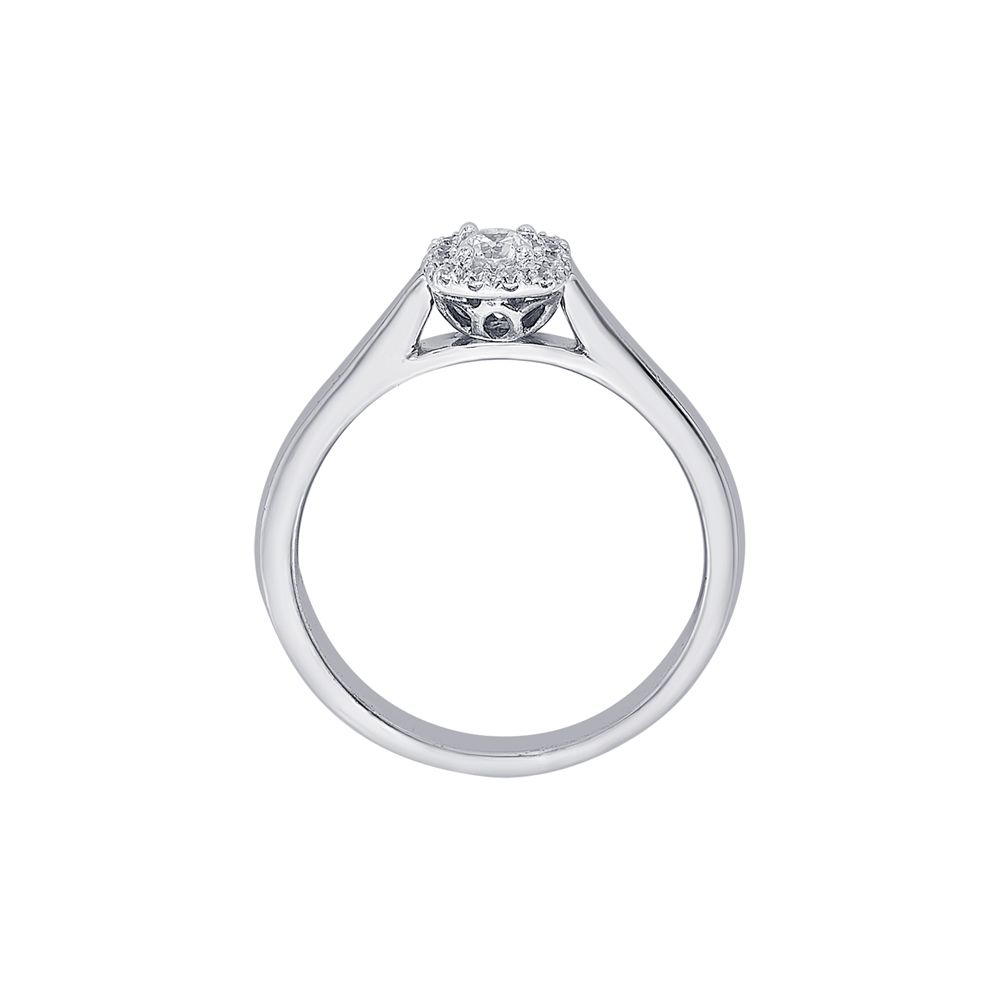 Breathtaking Diamond Halo Finger Ring - Image 3 - GEMHUB