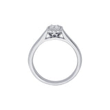 Breathtaking Diamond Halo Finger Ring - Image 3 - GEMHUB