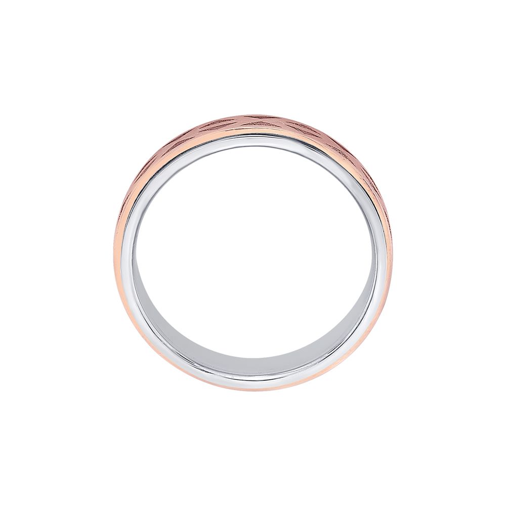 Patterned Men's Dual Toned Finger Band - Image 3 - GEMHUB