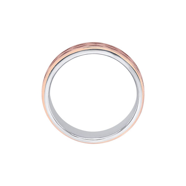Patterned Men's Dual Toned Finger Band - Image 3 - GEMHUB