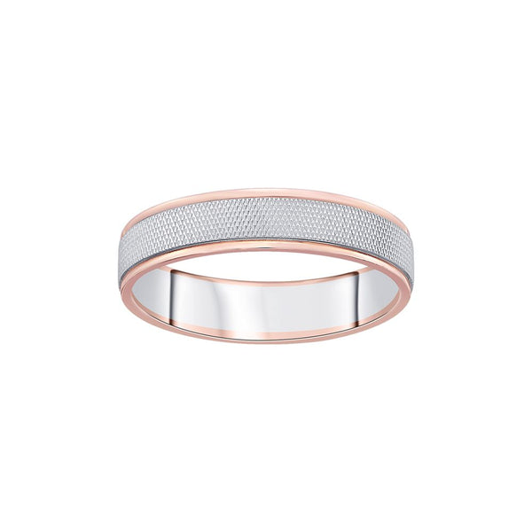 Sleek Dual Metal Men's Ring - Image 2 - GEMHUB