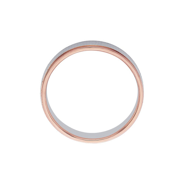 Sleek Dual Metal Men's Ring - Image 3 - GEMHUB