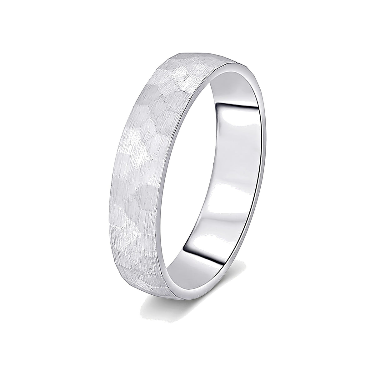 Lustrous Platinum Men's Band - 950Pt Platinum - GEMHUB