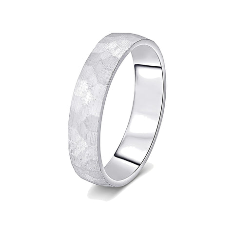 Lustrous Platinum Men's Band - 950Pt Platinum - GEMHUB
