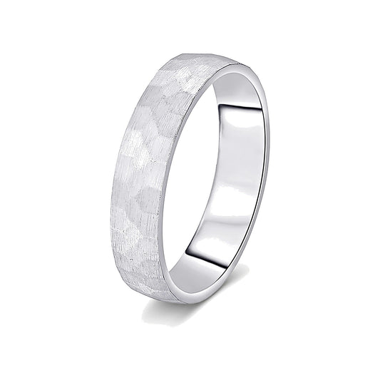 Lustrous Platinum Men's Band - 950Pt Platinum - GEMHUB