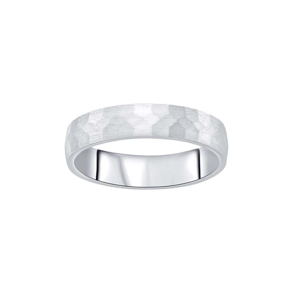 Lustrous Platinum Men's Band - Image 2 - GEMHUB