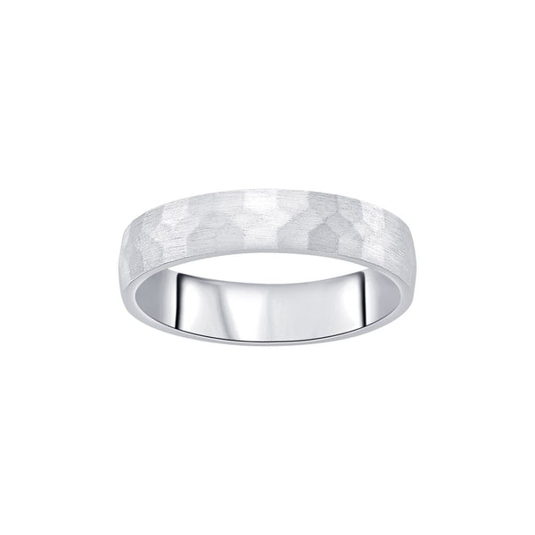 Lustrous Platinum Men's Band - Image 2 - GEMHUB