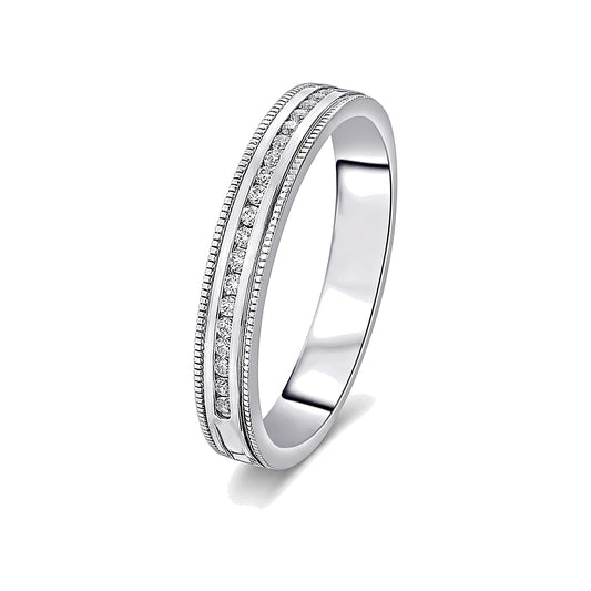 Simple Platinum Ring for Women - 950Pt Platinum - GEMHUB