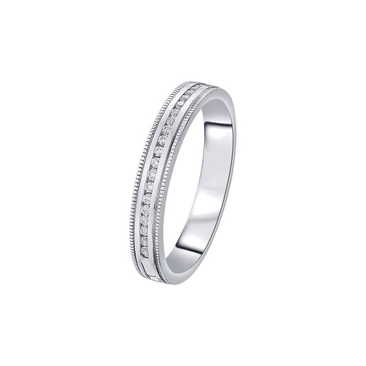 Simple Platinum Ring for Women - 950Pt Platinum - GEMHUB