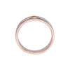 Elegant Platinum and Rose Gold Men's Band - Image 3 - GEMHUB