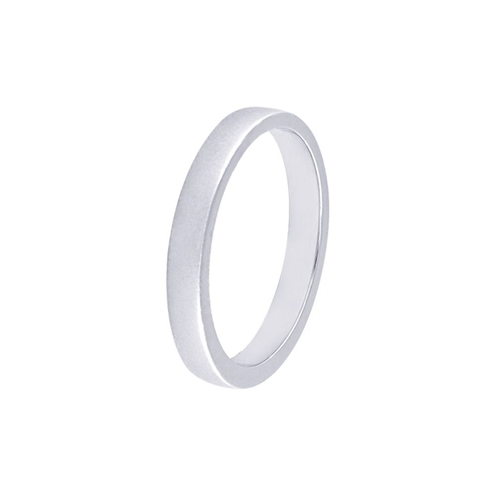 Subtle Platinum Men's Finger Band - 950Pt Platinum - GEMHUB