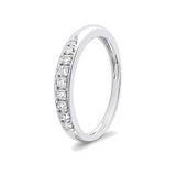 Stylish Diamond and Platinum Men's Finger Band - 950Pt Platinum - GEMHUB