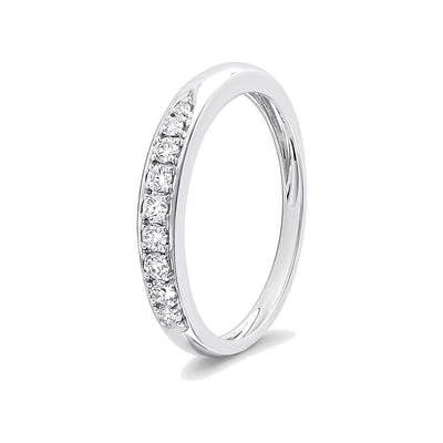 Stylish Diamond and Platinum Men's Finger Band