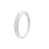 Stylish Diamond and Platinum Men's Finger Band - 950Pt Platinum - GEMHUB