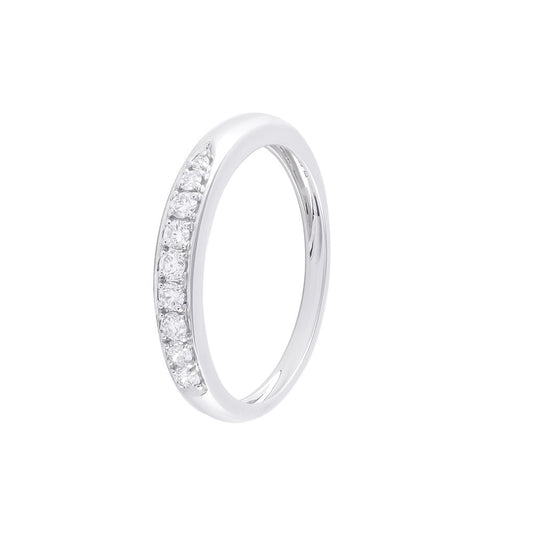 Stylish Diamond and Platinum Men's Finger Band - 950Pt Platinum - GEMHUB
