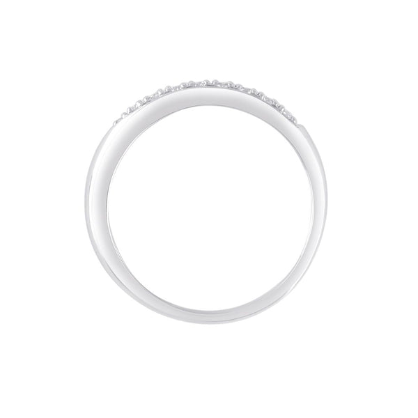 Stylish Diamond and Platinum Men's Finger Band - Image 3 - GEMHUB