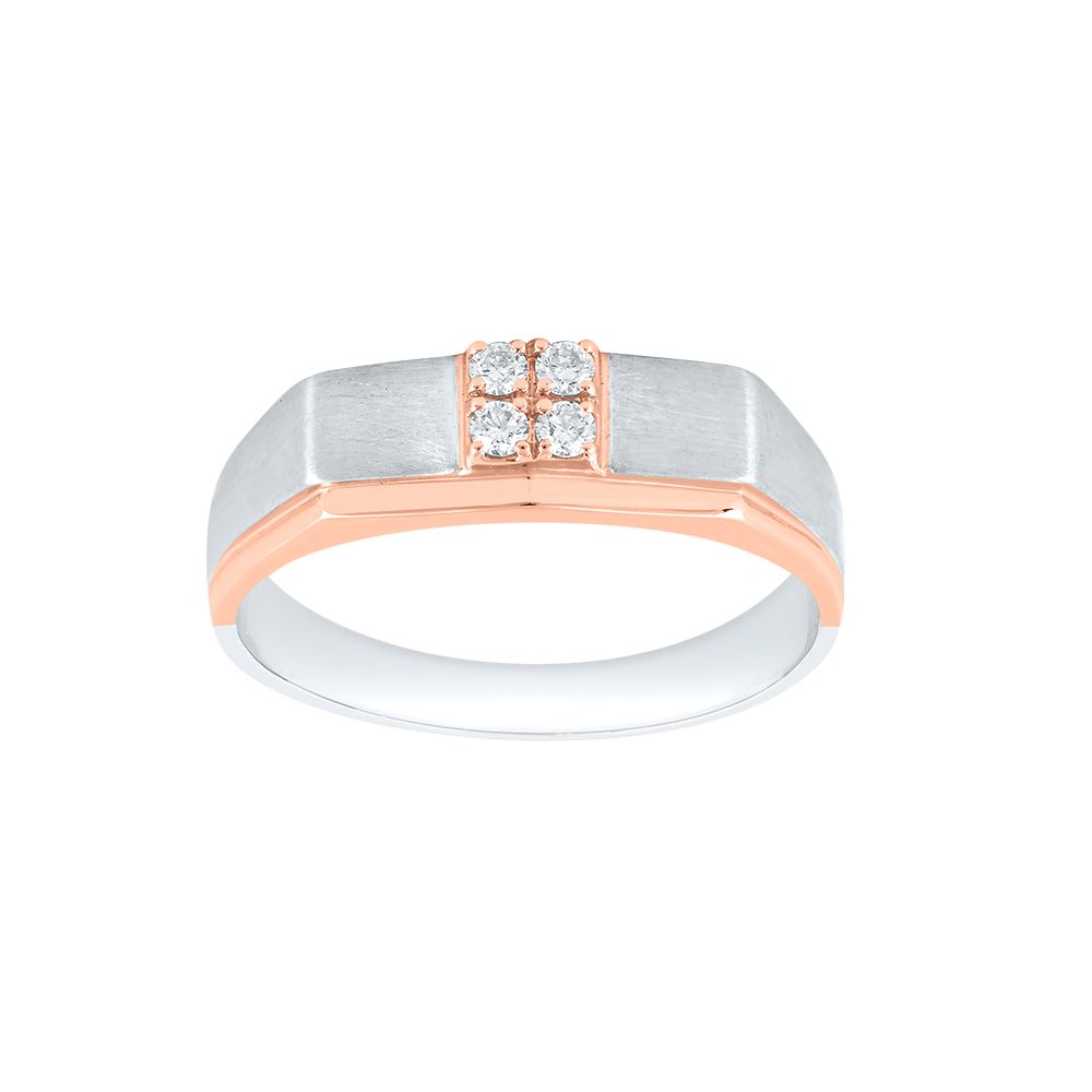 Stunning Geometric Diamond Men's Finger Band - Image 2 - GEMHUB