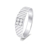 Classic Men's Diamond Platinum Finger Ring in 950Pt Platinum