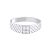 Classic Men's Diamond Platinum Finger Ring - Image 2 - GEMHUB