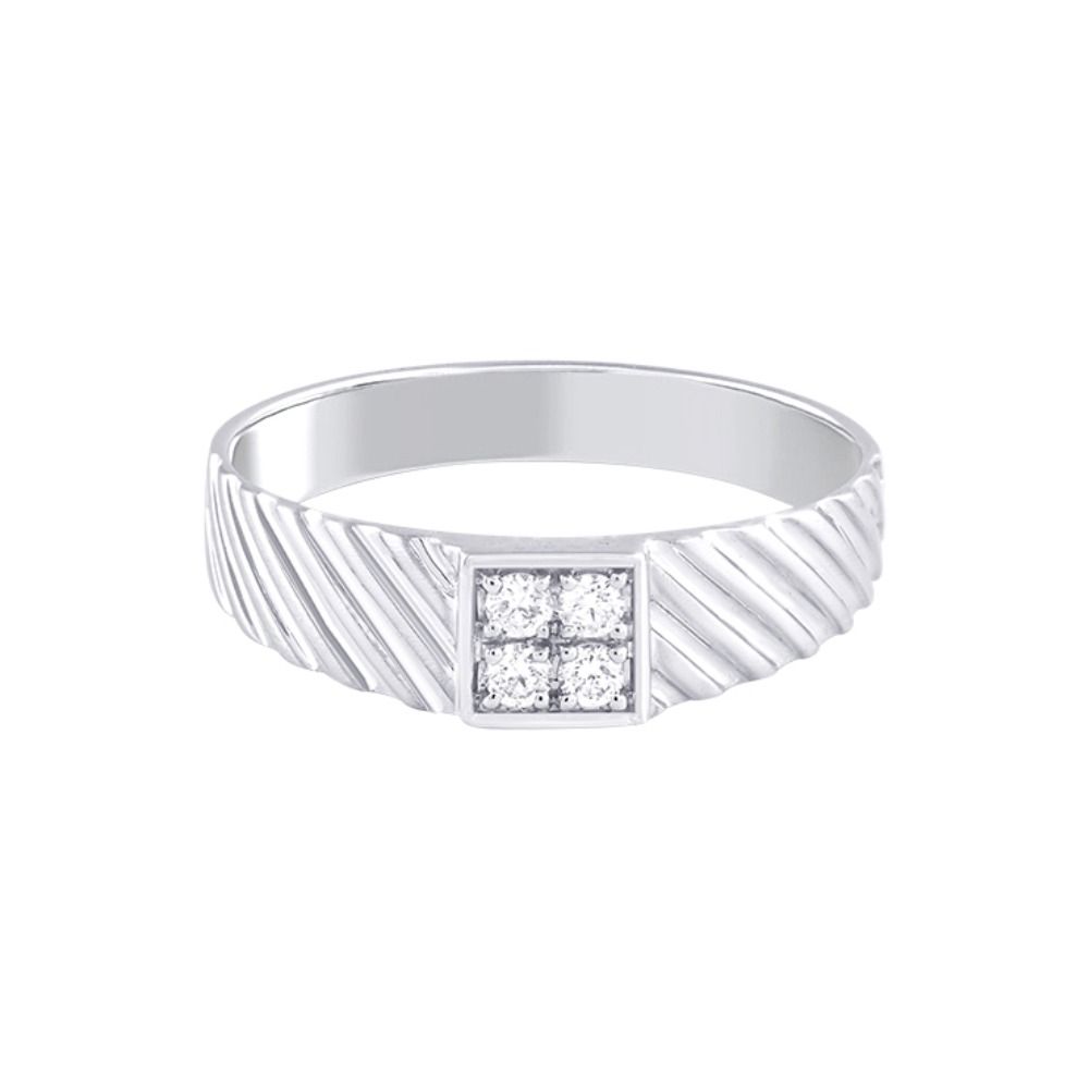 Classic Men's Diamond Platinum Finger Ring - Image 2 - GEMHUB