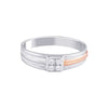 Glittering Diamond Rose Gold and Platinum Men's Finger Ring - Image 3 - GEMHUB