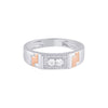 Luxurious Diamond Rose Gold and Platinum Men's Finger Band - Image 3 - GEMHUB