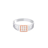 Classic Men's Glossy Diamond Finger Ring - Image 2 - GEMHUB
