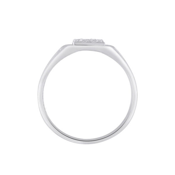 Regal Diamond and Platinum Men's Finger Band - Image 3 - GEMHUB
