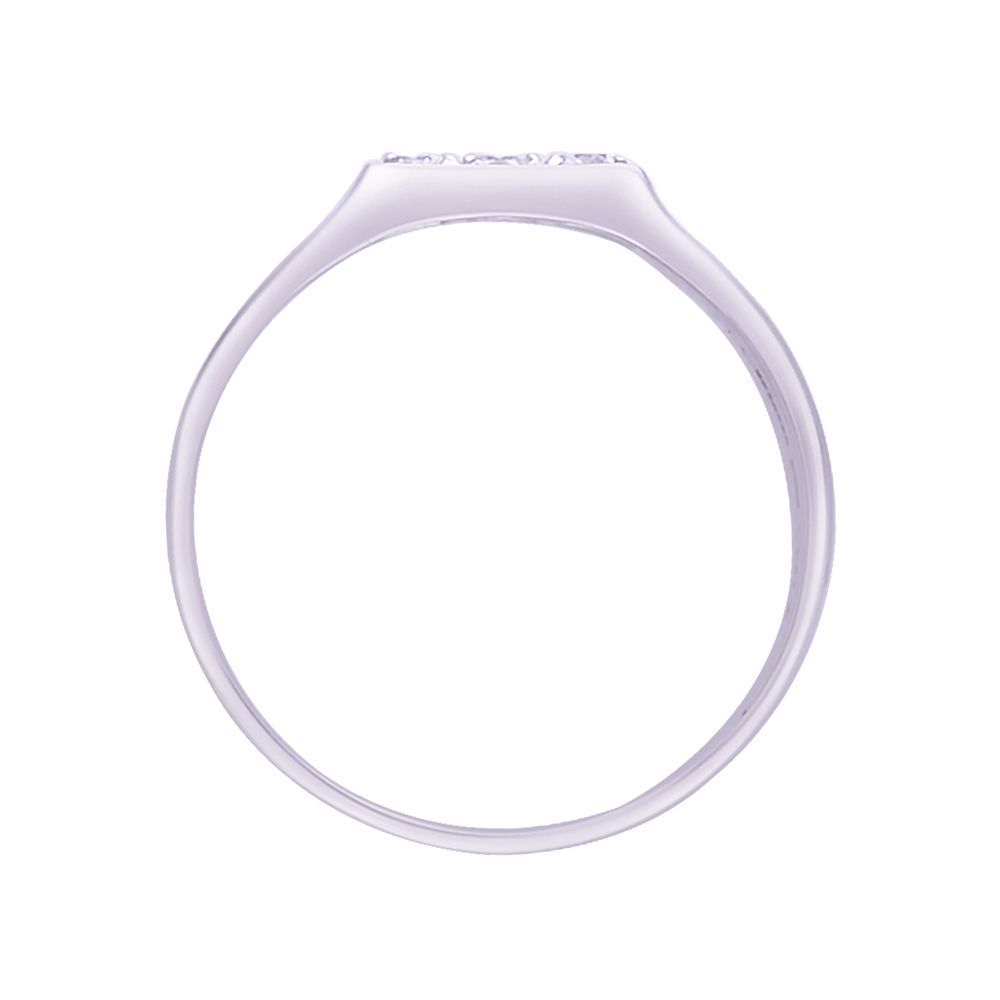 Square Design Diamond and Platinum Men's Finger Band - Image 3 - GEMHUB