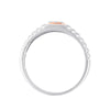 Square Cut Diamond and Platinum Men's Finger Ring - Image 2 - GEMHUB